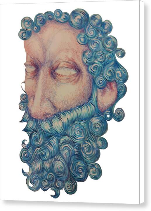 Curly Blue - Canvas Print