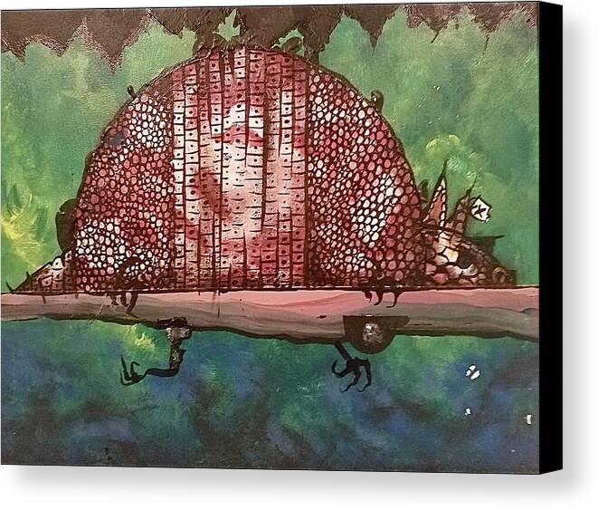Lazy Armadillo - Canvas Print