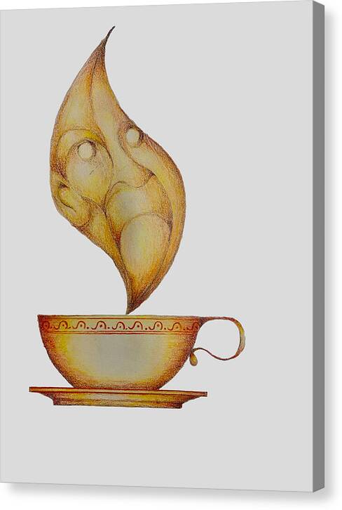 Piping Hot tea - Canvas Print