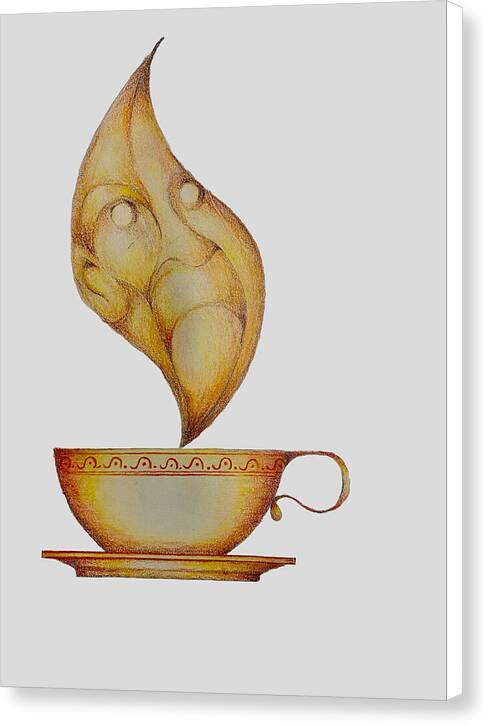 Piping Hot tea - Canvas Print