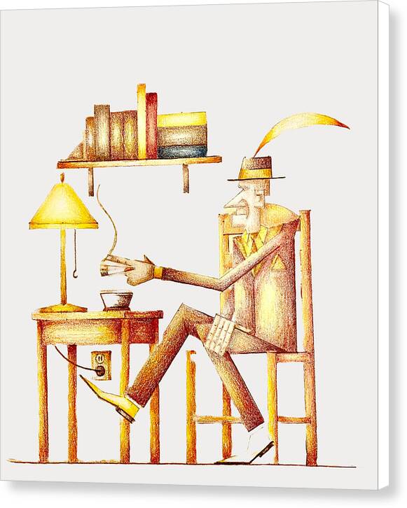Plume et Fume - Canvas Print