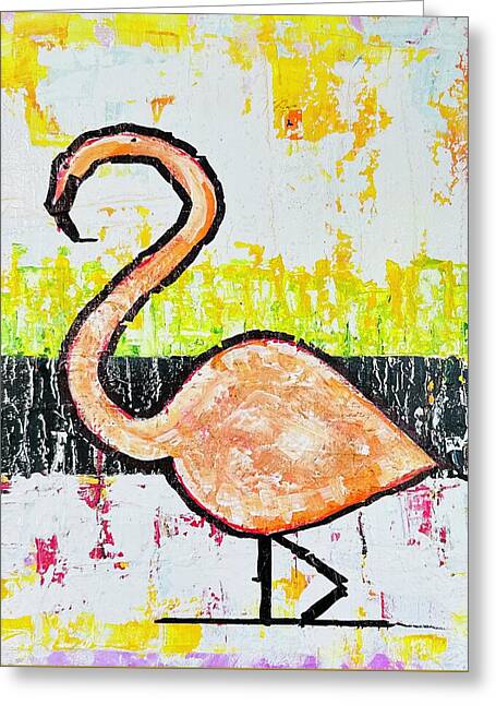 Flamingo in Mangroves - Greeting Card