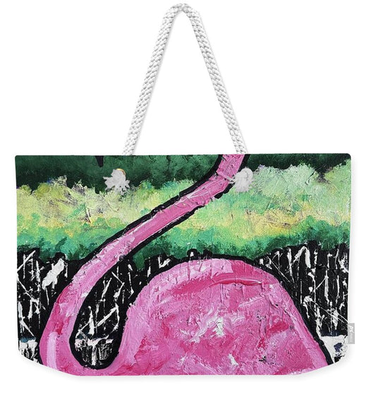 Flamingo Wading - Weekender Tote Bag