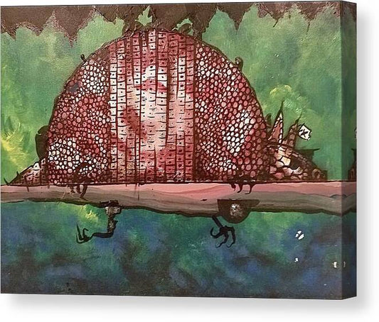 Lazy Armadillo  - Canvas Print