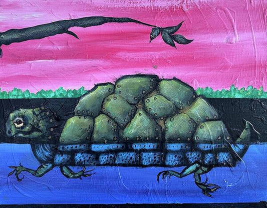 Running Turtle - Art Print