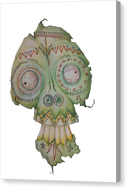 Skull with Hat  - Canvas Print